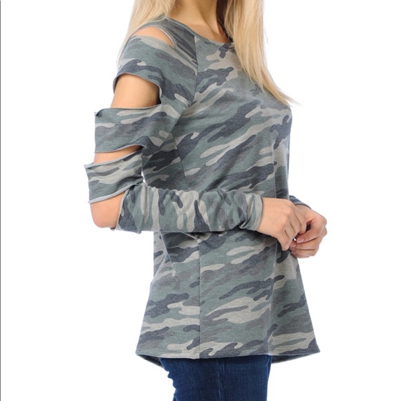CUTOUT SLEEVE Camouflage - Picture 3 of 4
